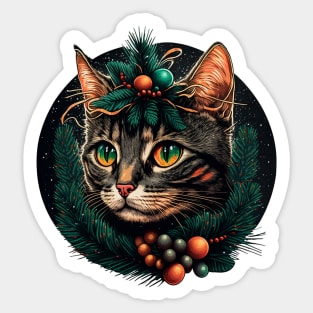 Meow Christmas Sticker